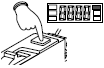 按MODE按鈕點(diǎn)亮MODE指示燈·ADJ(黃色)